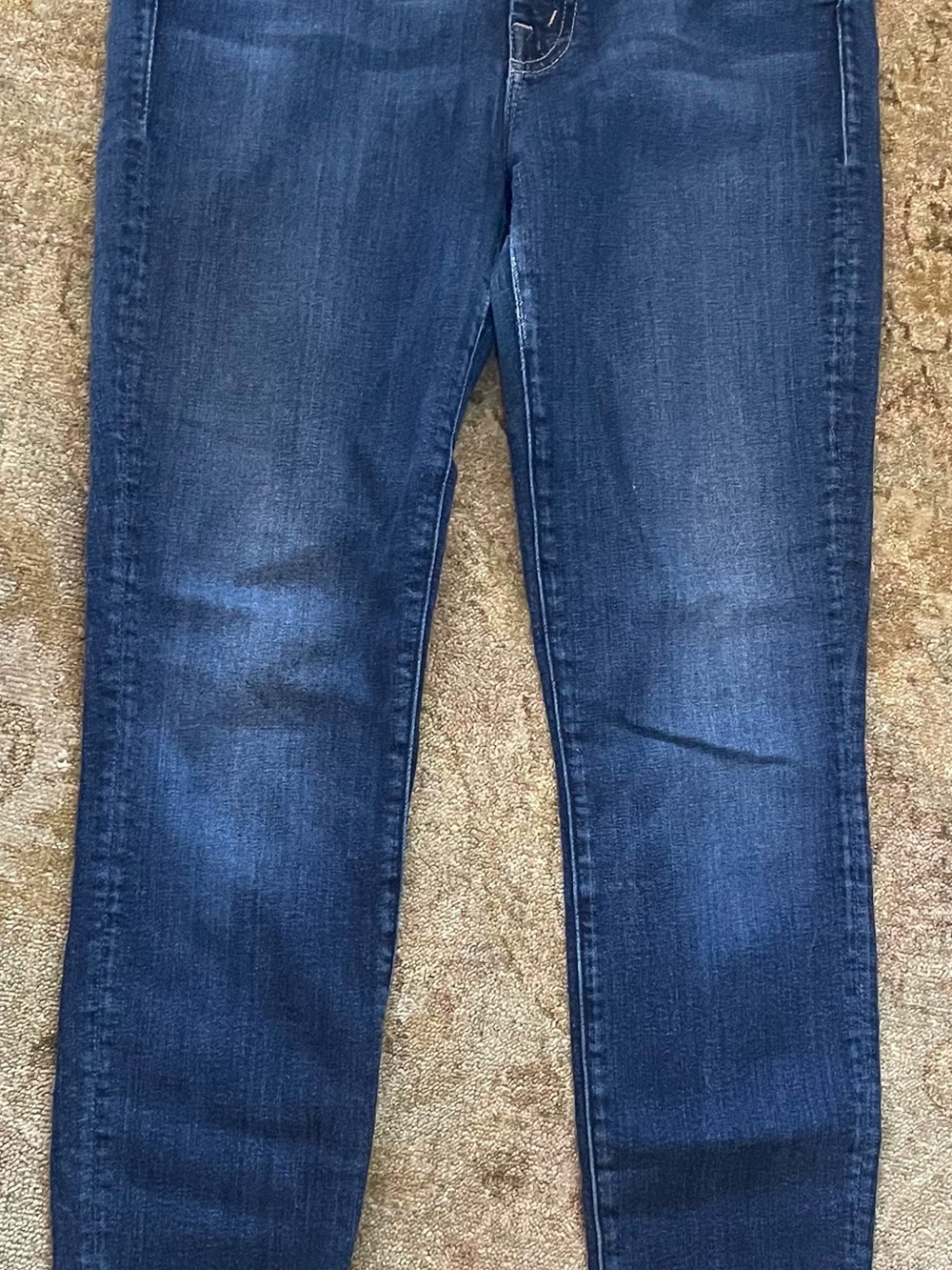 Mother “The Looker” high waist Women’s Skinny Jeans in Dark Indigo Stretch Denim